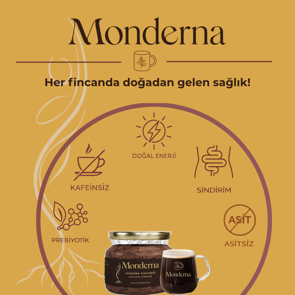 Monderna Hindiba Kahvesi - Kafeinsiz Bitkisel Kahve